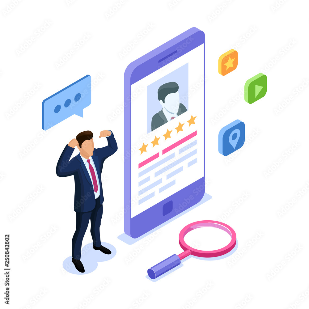 Isometric vector with characters. Can use for web banner, infographics, hero images. 3d illustration isolated on white background. Isometric vector with characters. Can use for web banner, infographics, hero images. 3d illustration isolated on white background.