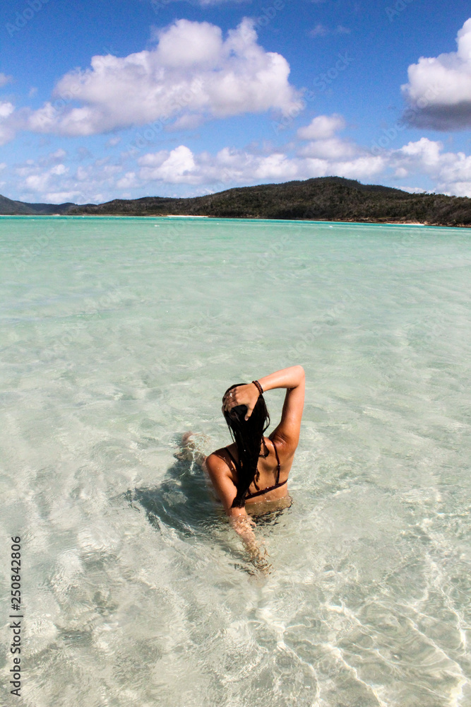 Relaxing in the Whitsundays - Whitehaven Beach 