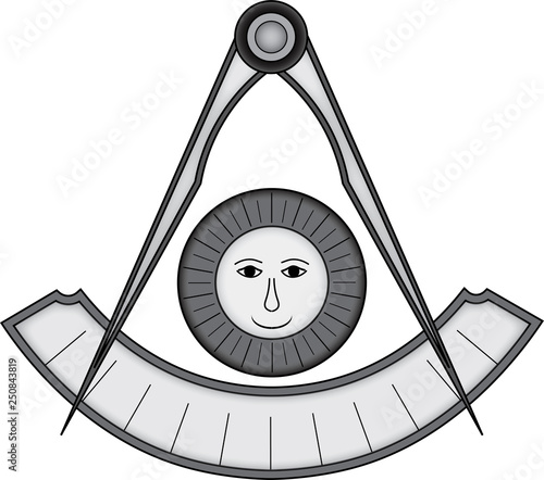 Masonic symbol of Grand Master for Blue Lodge  Freemasonry