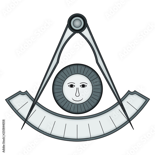 Masonic symbol of Grand Master for Blue Lodge  Freemasonry