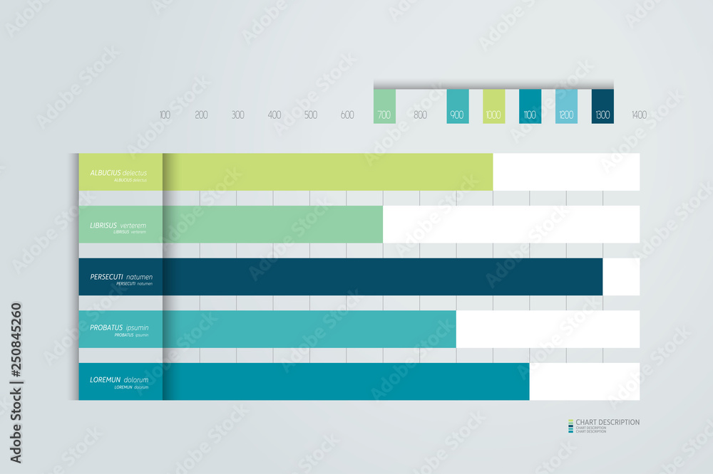 Flat chart, graph, scheme. Simply color editable. Infographics element