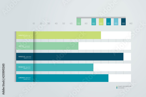 Flat chart, graph, scheme. Simply color editable. Infographics element. Vector.