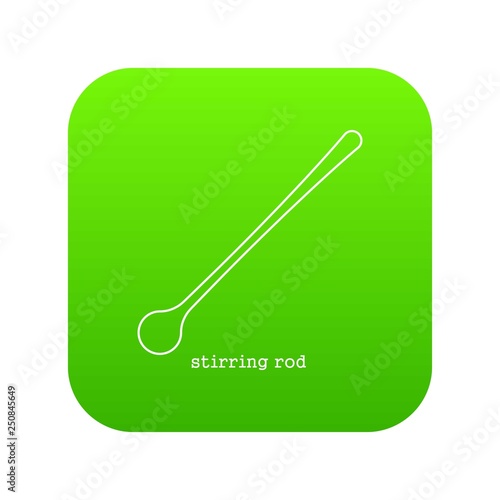 Stirring rodicon green vector isolated on white background