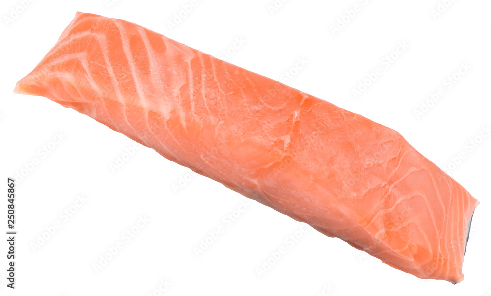 Fillet of trout isolated on white background Fillet of trout isolated on white background