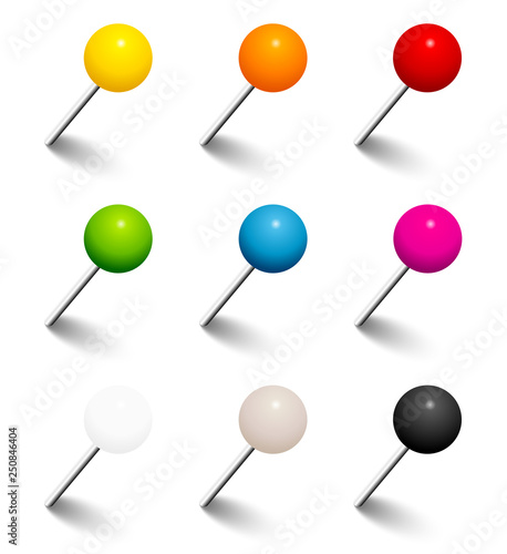 Set 9 Nadeln Bunt Schatten