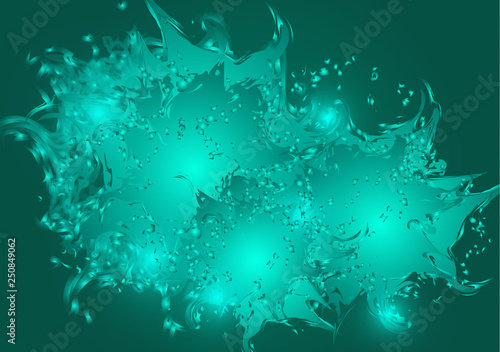 Abstract artistic background of the formation of spots. Paint splashes with drops. Bright modern creative background for trendy design. Vector illustration.