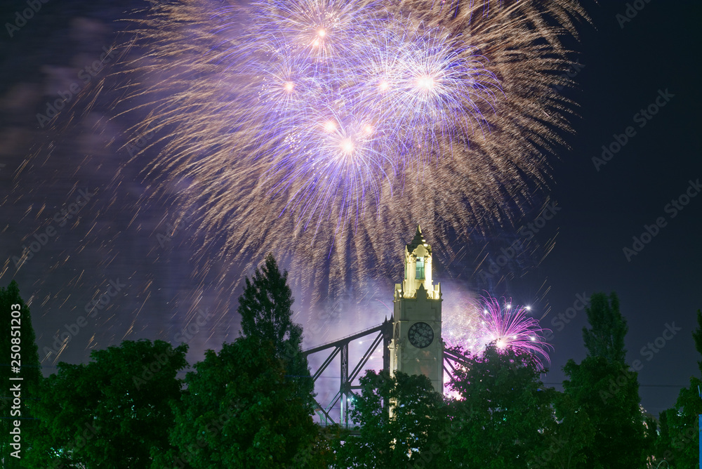 The Montreal International Fireworks Competition with the Montreal