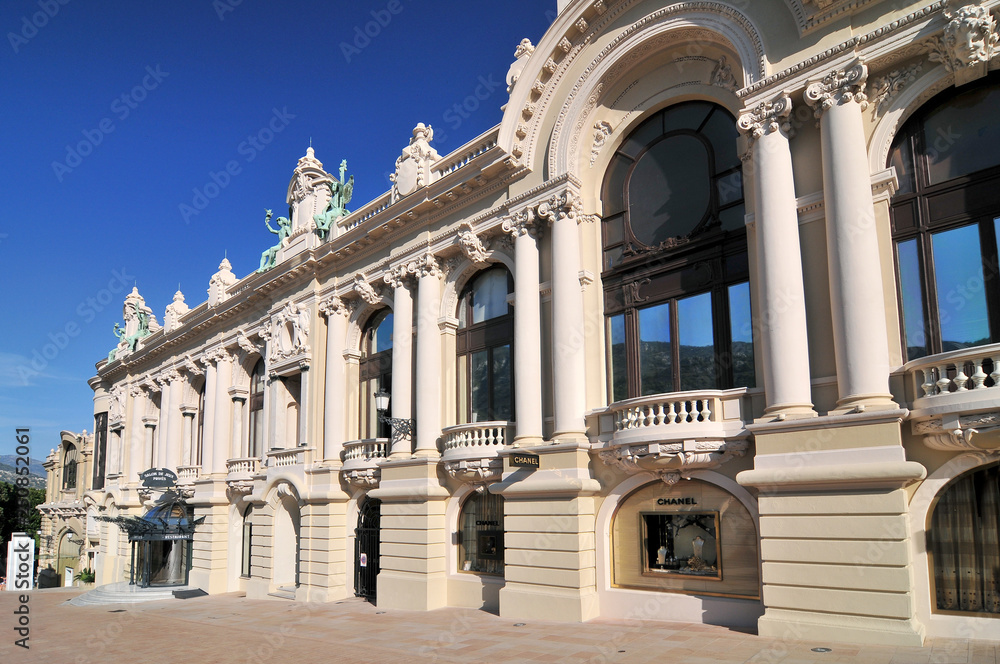 Monte Carlo Casino Monaco Principality French Riviera Mediterranean Cote d'Azur Alps.