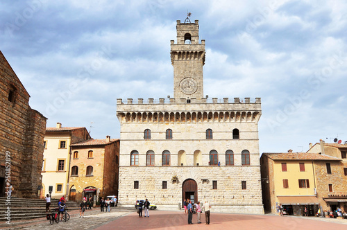 Photography Palazzo Publico (City Hall), Montepulciano, Tuscany, Italy.