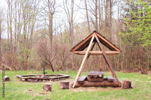 Wallpaper Mural Camping in the forest Torontodigital.ca