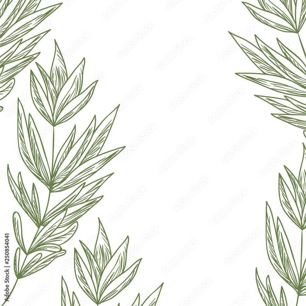 pattern flowers and leafs isolated icon pattern flowers and leafs isolated icon