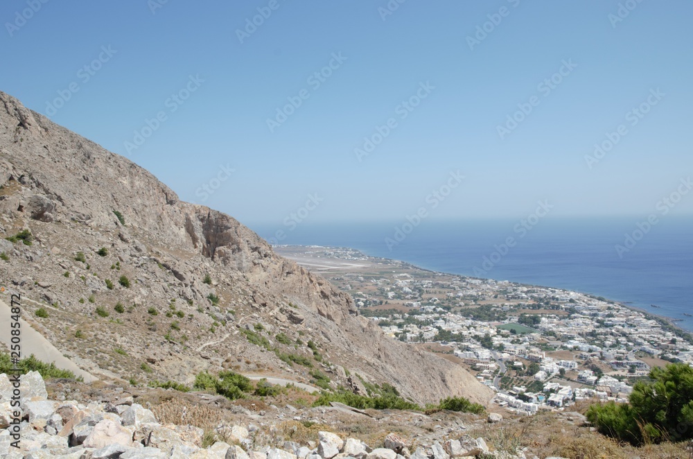 Mountain view of the Mediterranean sea 