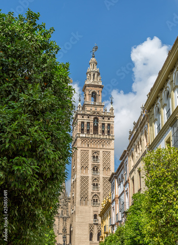 La Giralda, the bell tower of Seville Cathedral, Spain