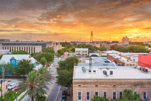 Fotografie Gainesville, Florida, USA downtown cityscape