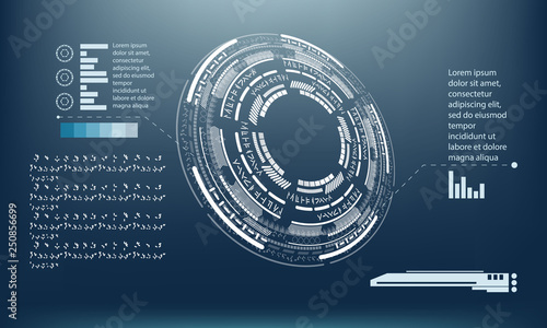 tech infographic template design innovative concept background eps  © Антон Сальников