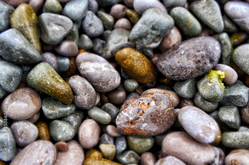 sea pebbles background