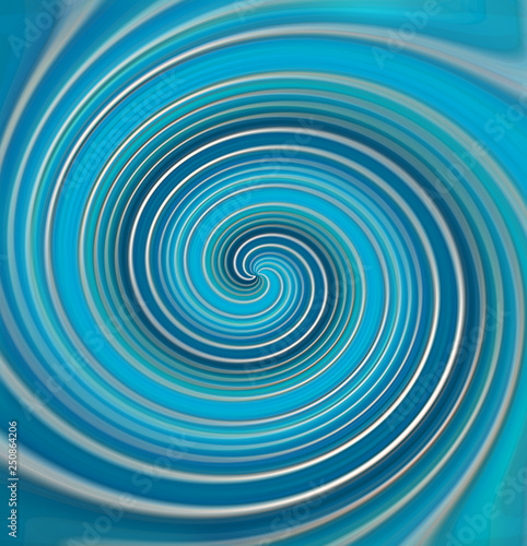 Spiral from color lines. Abstract painting - psychedelic pictures.