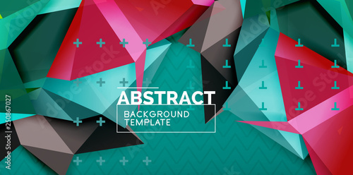 Triangular low poly background design