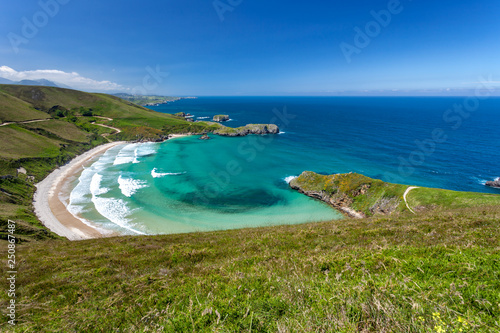 Beach of Torimbia near to Llanes village photo