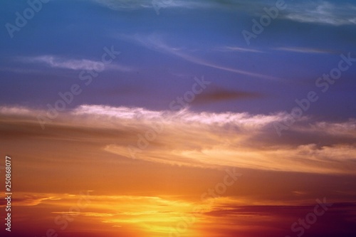 Fototapeta Naklejka Na Ścianę i Meble -  marvellous vivid sunset or sunrise clouds for using in design as background.
