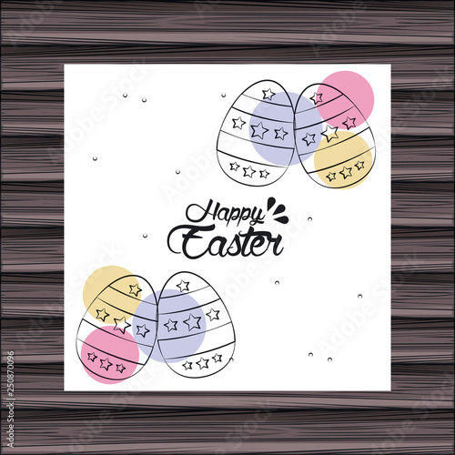 Happy easter day card