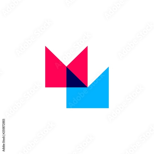 Free Download Monogram Initial Letter MM Logo Design. Business Initial Icon Vector - GFXLoad