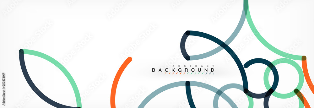 Curly lines abstract background, color overlapping linear texture Curly lines abstract background, color overlapping linear texture