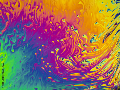 Soap bubble. Psychedelic background. Universe of Flowers. Concept Art Design. Multicolored background. Abstract pattern.