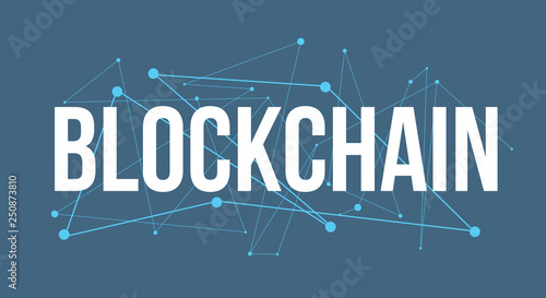 BLOCKCHAIN  headline logo design