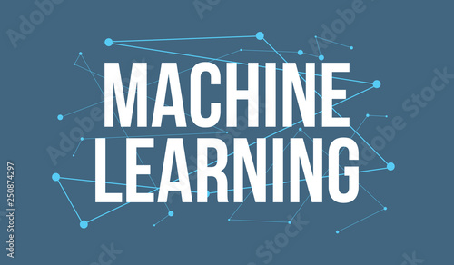 Machine Learning headline logo design 