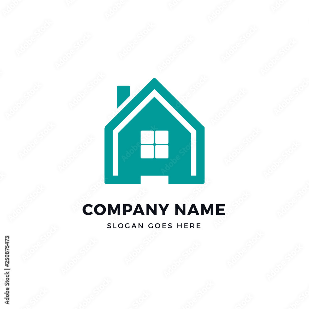 Smart home vector logo icon design template. abstract logotype concept element sign shape.