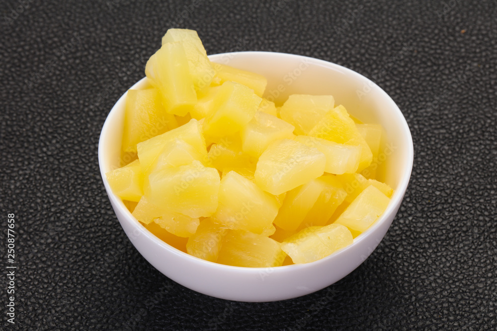 Marinated pineapple pieces Marinated pineapple pieces
