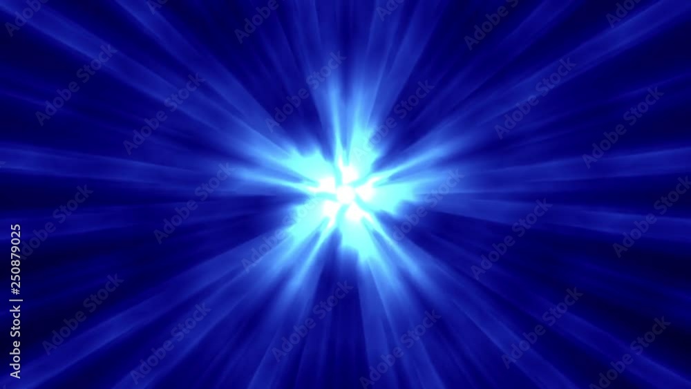 Bursting Five Star Glow Rays Motion Background Loop Blue Bursting Five Star Glow Rays Motion Background Loop Blue