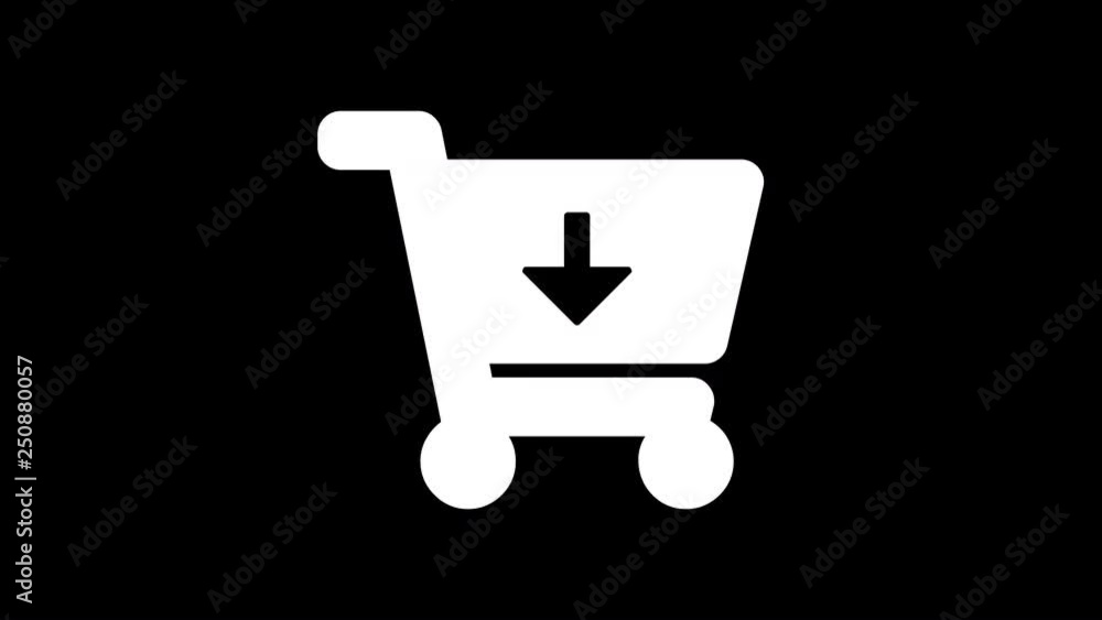 From the Glitch effect arises cart arrow down symbol. Then the TV turns off. Alpha channel Premultiplied - Matted with color black From the Glitch effect arises cart arrow down symbol. Then the TV turns off. Alpha channel Premultiplied - Matted with color black