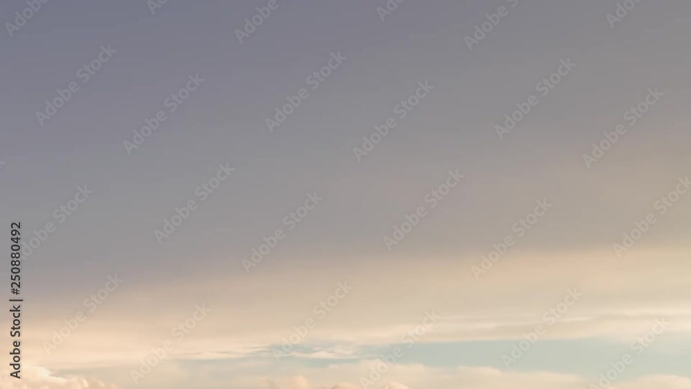 Russia, time lapse. Formation and rapid movement of white clouds of different shapes in the blue sky in late spring at sunset. Russia, time lapse. Formation and rapid movement of white clouds of different shapes in the blue sky in late spring at sunset.