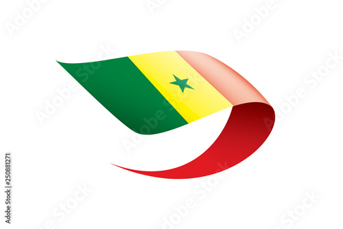 Senegal flag, vector illustration on a white background Free Download Senegal flag, vector illustration on a white background - GFXLoad