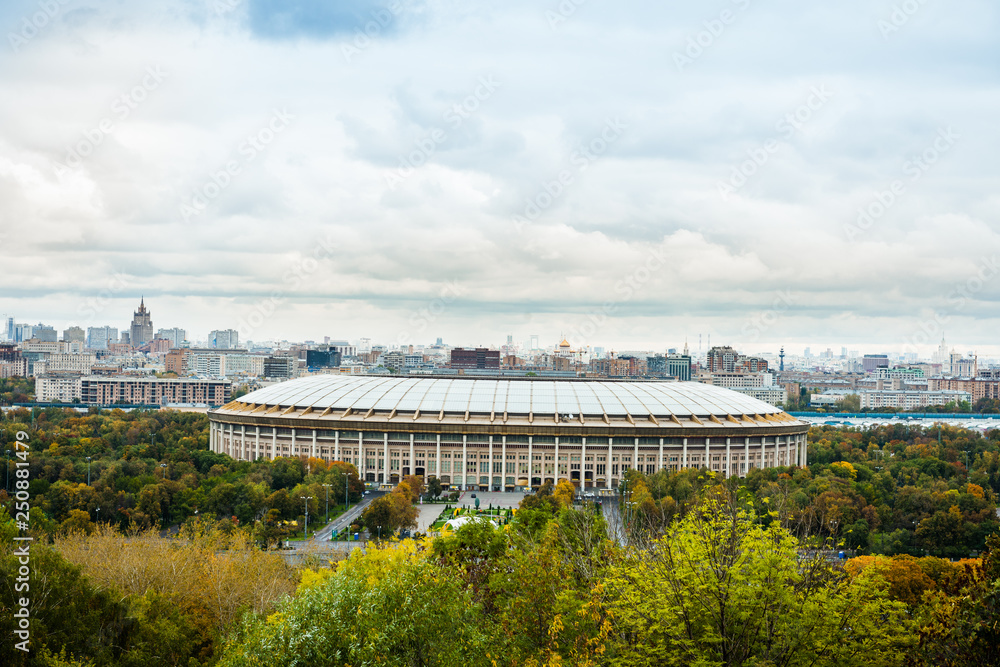 View of Luzhniki Stadium. Moscow, Russia