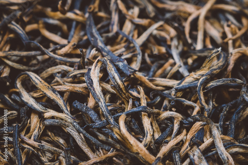 Chinese red tea close-up photo