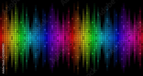 Background with sound scale. 