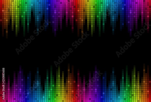 Background with sound scale. 