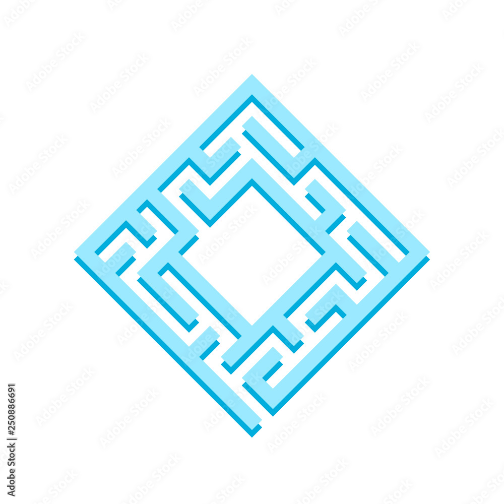 Abstact labyrinth. Game for kids. Puzzle for children. Maze conundrum. Color vector illustration. Abstact labyrinth. Game for kids. Puzzle for children. Maze conundrum. Color vector illustration.