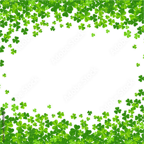Clovers Frame Isolated