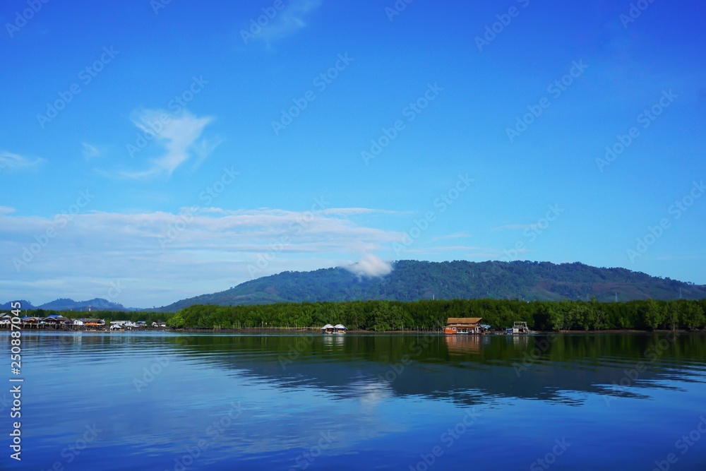Mountain view, sea at Phang Nga, Thailand