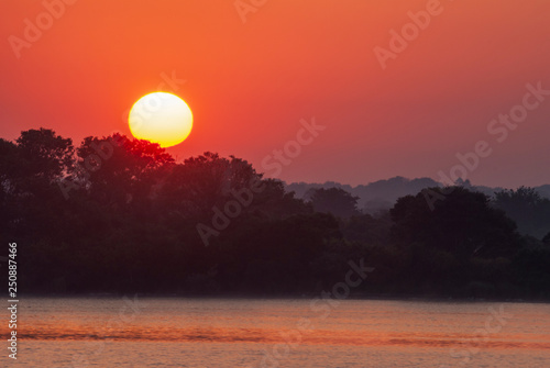 Sultry sunrise at Trustom Pond