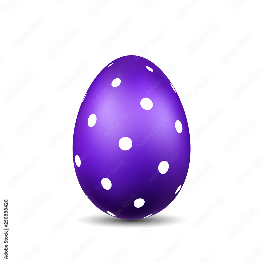 Easter egg 3D icon. Cute color egg, isolated white background. Bright realistic design, decoration for Happy Easter celebration. Holiday element. Shiny pattern. Spring symbol. Vector illustration Easter egg 3D icon. Cute color egg, isolated white background. Bright realistic design, decoration for Happy Easter celebration. Holiday element. Shiny pattern. Spring symbol. Vector illustration