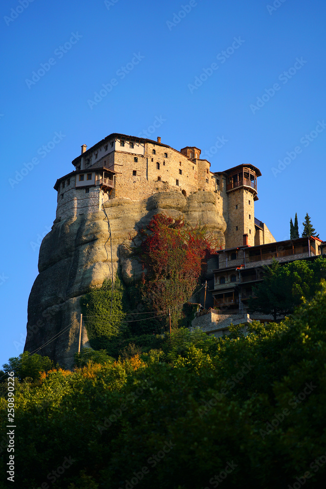 Beautiful landscape of Meteora, Greece with its monasteries, its mountains and nature
