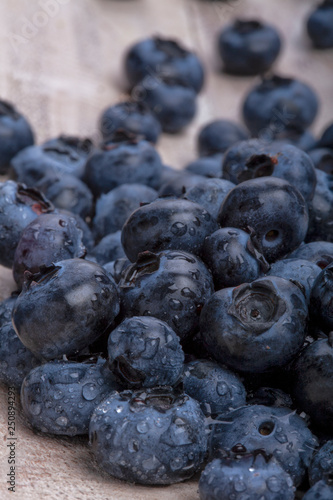 Close Up Of Fresh Blueberries