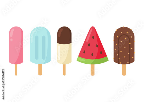 Cute ice cream bar set © soyon