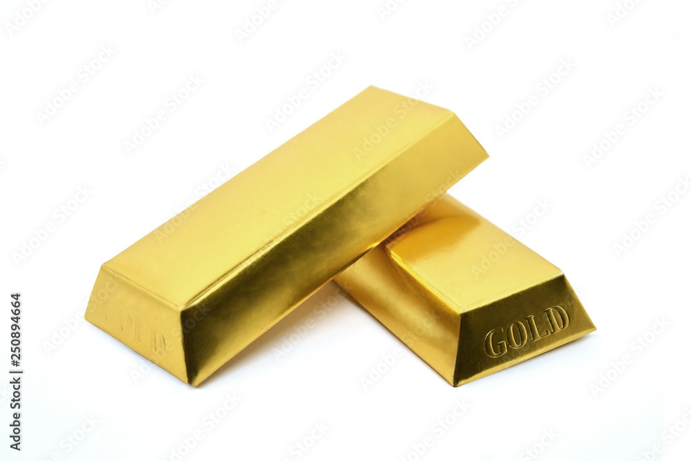 gold bar isolated on white gold bar isolated on white