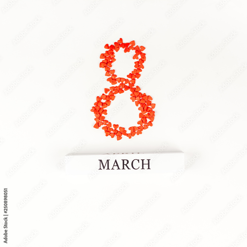 8 March International Women's Day greeting card 8 March International Women's Day greeting card